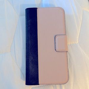 Kate Spade iPhone X pink and black case